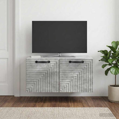 Nástěnná Tv Skříň Nástěnný Betonově Šedá 59,5 X 41 X 30 Cm