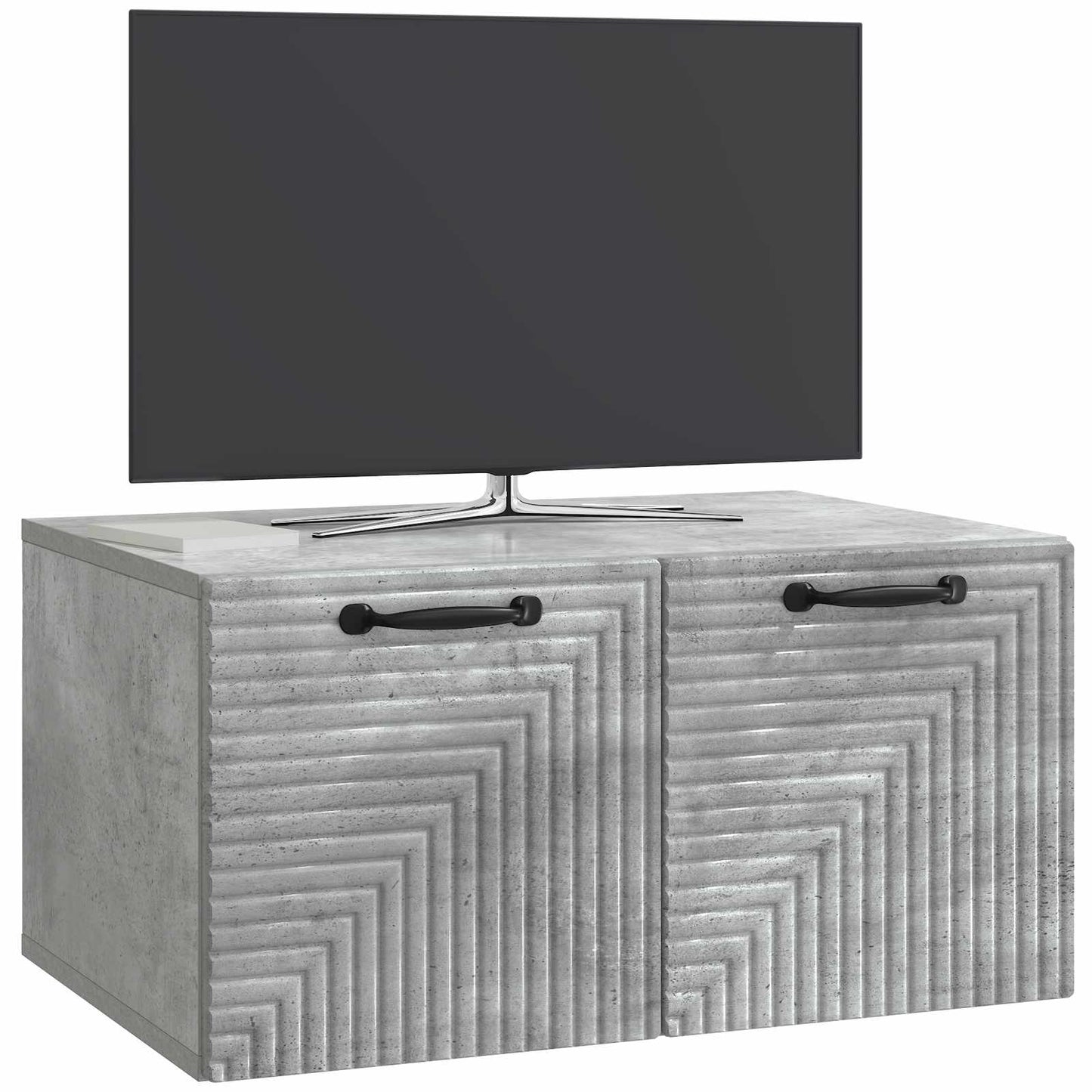 Nástěnná Tv Skříň Nástěnný Betonově Šedá 59,5 X 41 X 30 Cm