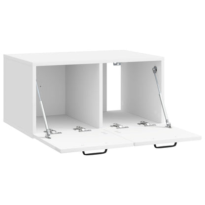 Nástěnná Tv Skříň Bílá S Vysokým Leskem 59,5 X 41 X 30 Cm