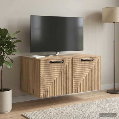 Nástěnná Tv Skříň 59,5 X 41 X 30 Cm Dub Artisan