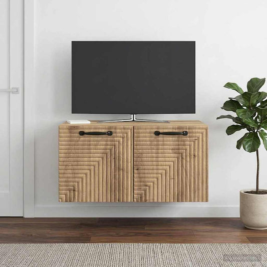 Nástěnná Tv Skříň 59,5 X 41 X 30 Cm Dub Artisan
