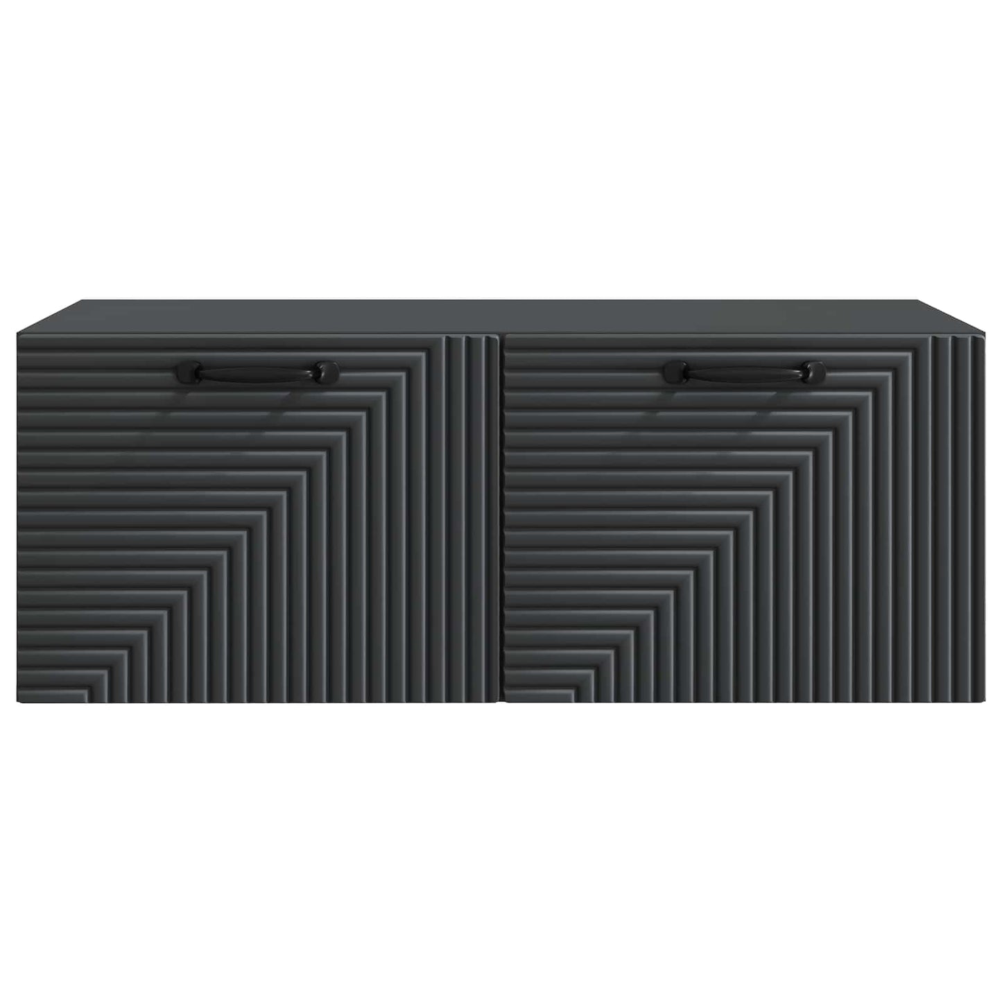 Nástěnná Tv Skříň Černá 78,5 X 41 X 30 Cm Kompozitní Dřevo