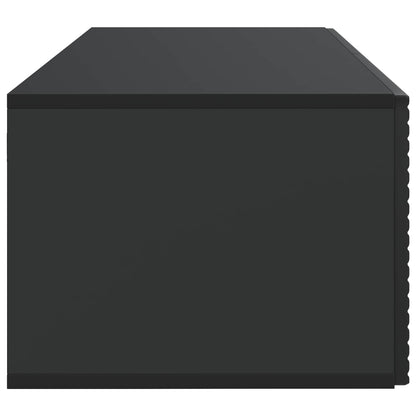 Nástěnná Tv Skříň Černá 78,5 X 41 X 30 Cm Kompozitní Dřevo
