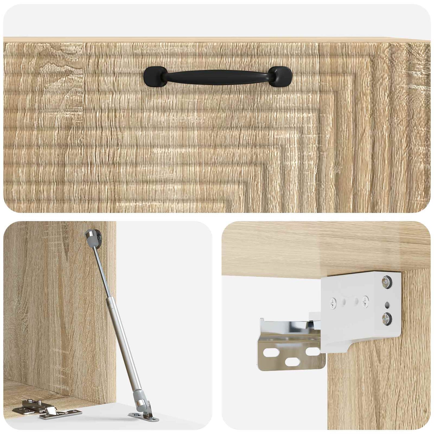 Nástěnná Tv Skříň Dub Sonoma 78,5 X 41 X 30 Cm Kompozitní Dřevo