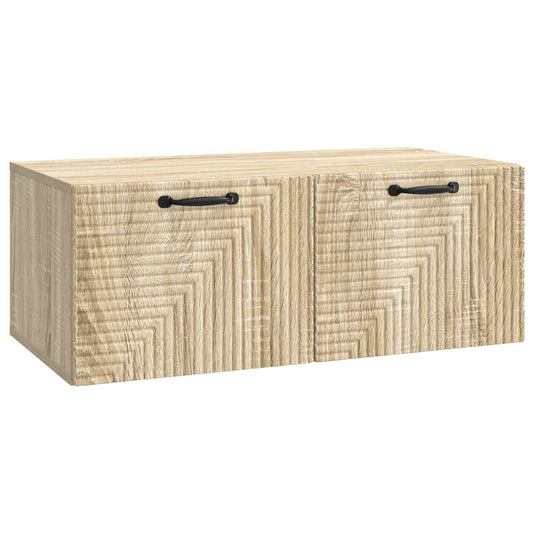 Nástěnná Tv Skříň Dub Sonoma 78,5 X 41 X 30 Cm Kompozitní Dřevo