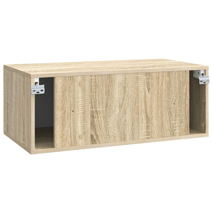 Nástěnná Tv Skříň Dub Sonoma 78,5 X 41 X 30 Cm Kompozitní Dřevo