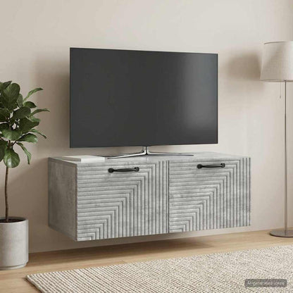 Nástěnná Tv Skříň Nástěnný Betonově Šedá 78,5 X 41 X 30 Cm