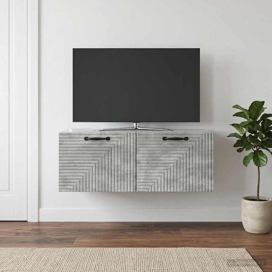 Nástěnná Tv Skříň Nástěnný Betonově Šedá 78,5 X 41 X 30 Cm