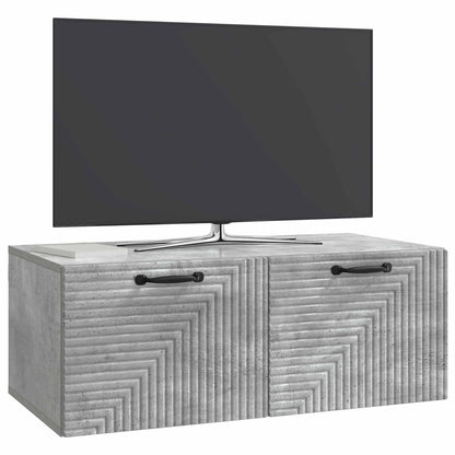 Nástěnná Tv Skříň Nástěnný Betonově Šedá 78,5 X 41 X 30 Cm