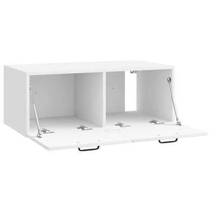 Nástěnná Tv Skříň Bílá S Vysokým Leskem 78,5 X 41 X 30 Cm