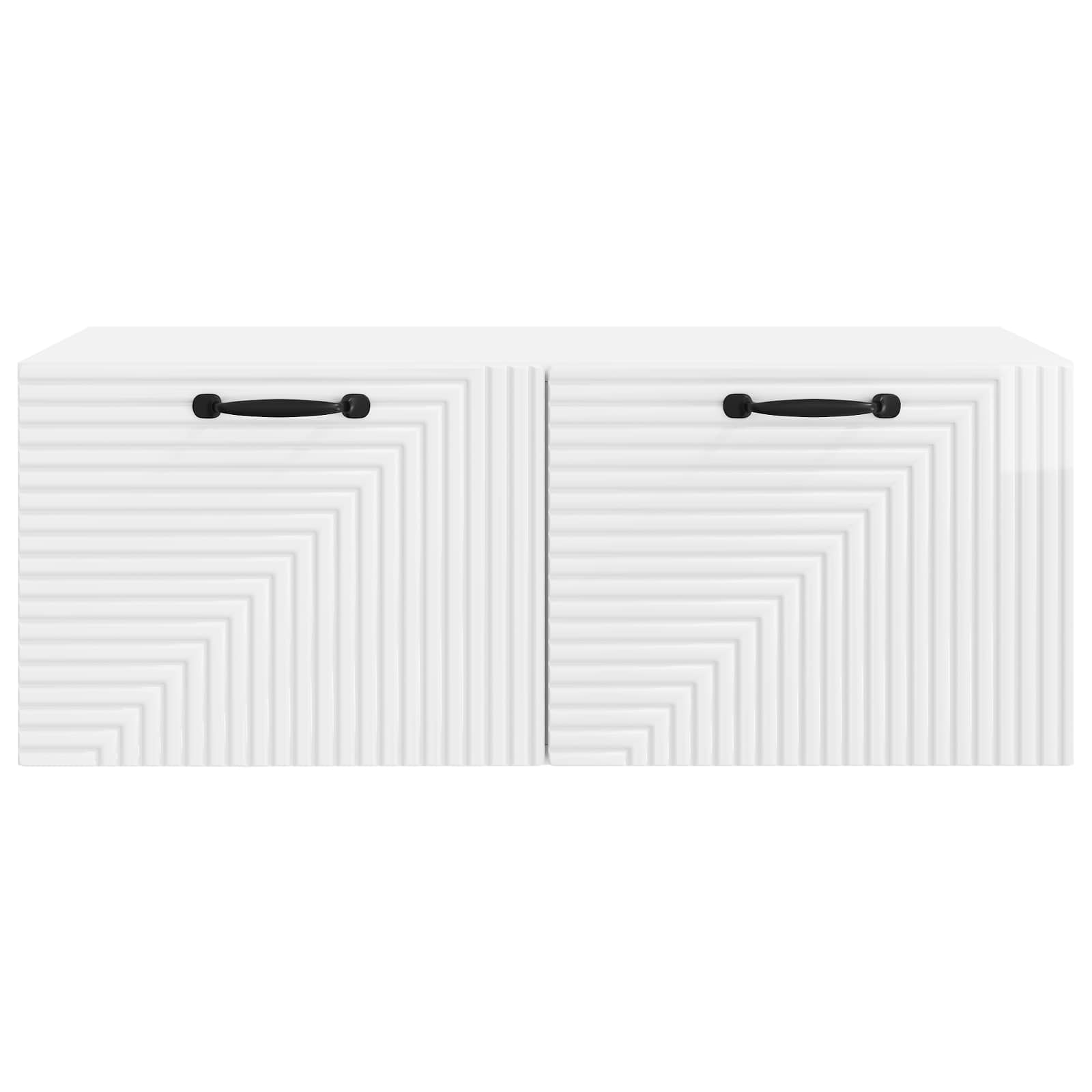 Nástěnná Tv Skříň Bílá S Vysokým Leskem 78,5 X 41 X 30 Cm