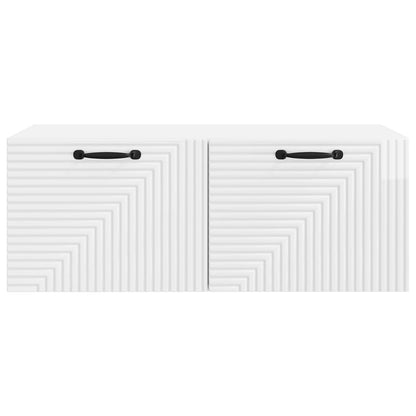 Nástěnná Tv Skříň Bílá S Vysokým Leskem 78,5 X 41 X 30 Cm