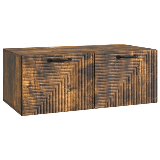 Nástěnná Tv Skříň Nástěnný Kouřový Dub 78,5 X 41 X 30 Cm