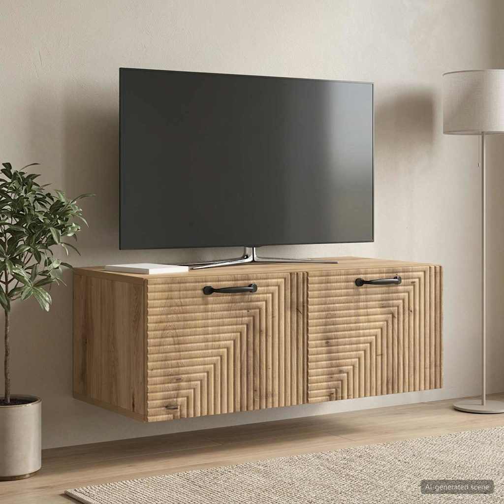 Nástěnná Tv Skříň 78,5 X 41 X 30 Cm Dub Artisan