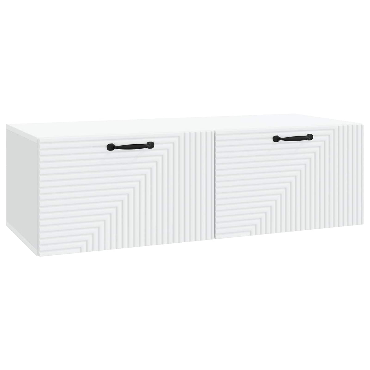 Nástěnná Tv Skříň Bílá 98 X 41 X 30 Cm Kompozitní Dřevo