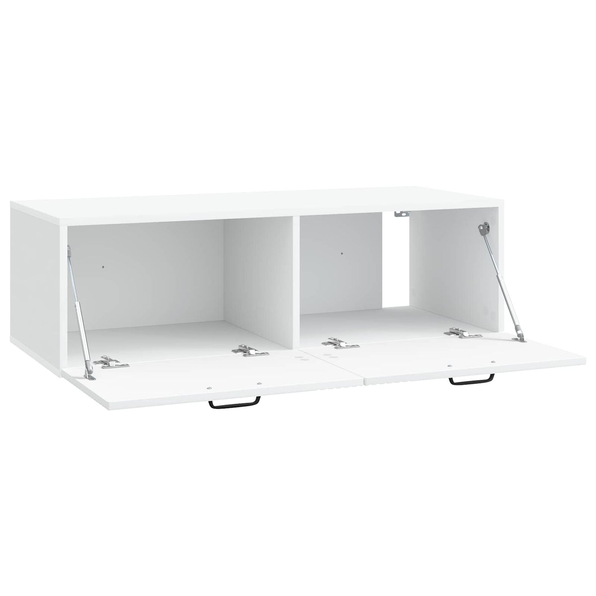 Nástěnná Tv Skříň Bílá 98 X 41 X 30 Cm Kompozitní Dřevo