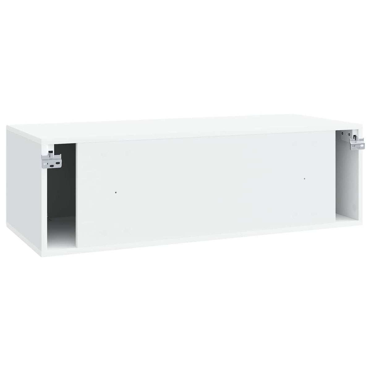 Nástěnná Tv Skříň Bílá 98 X 41 X 30 Cm Kompozitní Dřevo