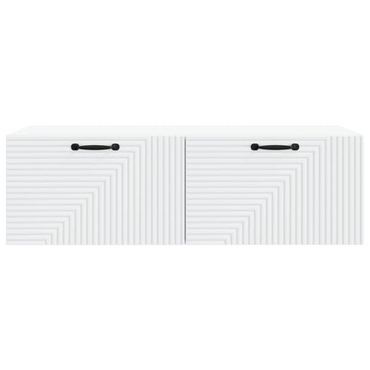 Nástěnná Tv Skříň Bílá 98 X 41 X 30 Cm Kompozitní Dřevo