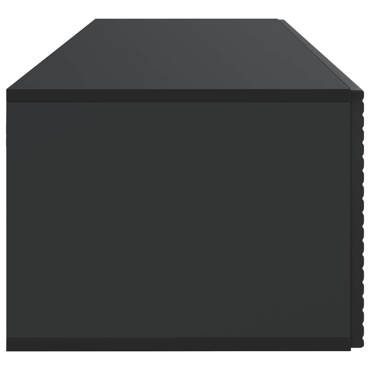 Nástěnná Tv Skříň Černá 98 X 41 X 30 Cm Kompozitní Dřevo