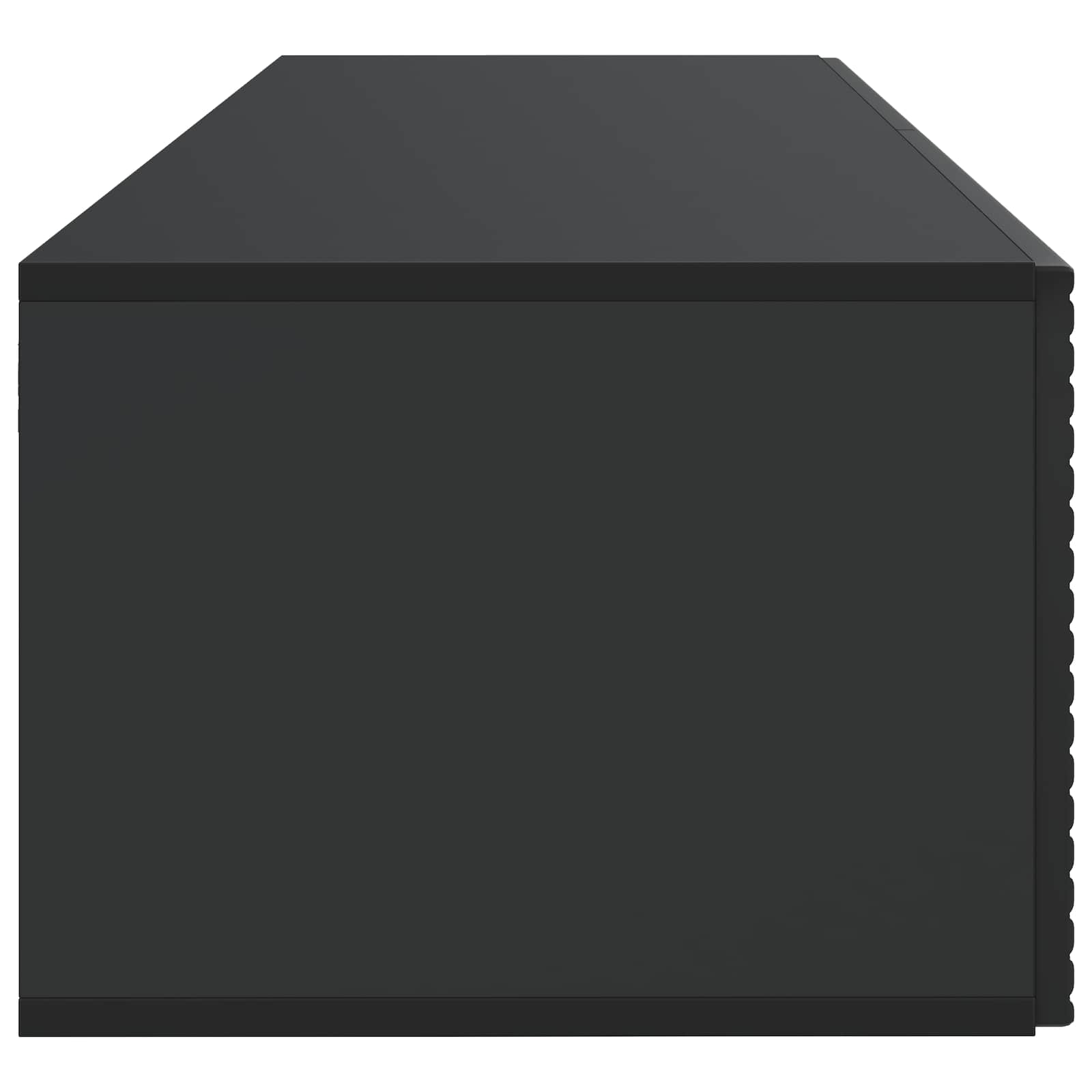 Nástěnná Tv Skříň Černá 98 X 41 X 30 Cm Kompozitní Dřevo
