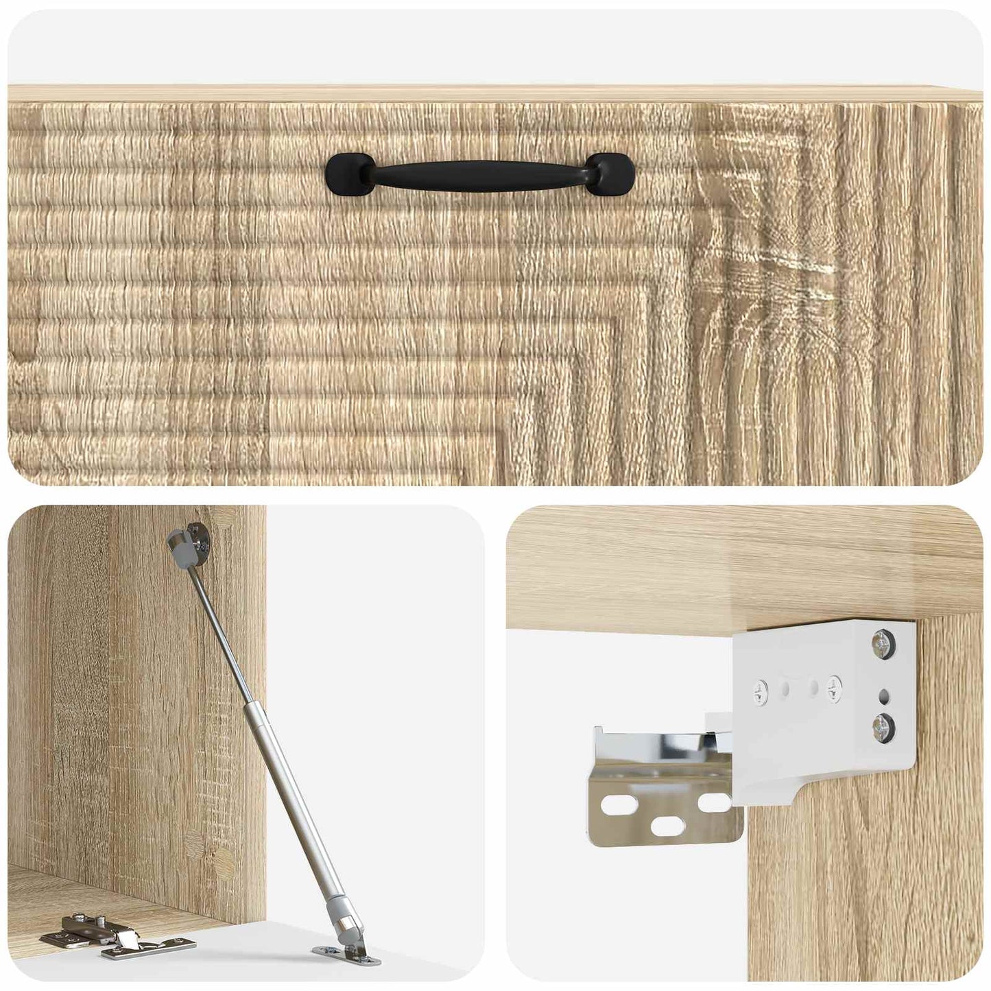 Nástěnná Tv Skříň Dub Sonoma 98 X 41 X 30 Cm Kompozitní Dřevo