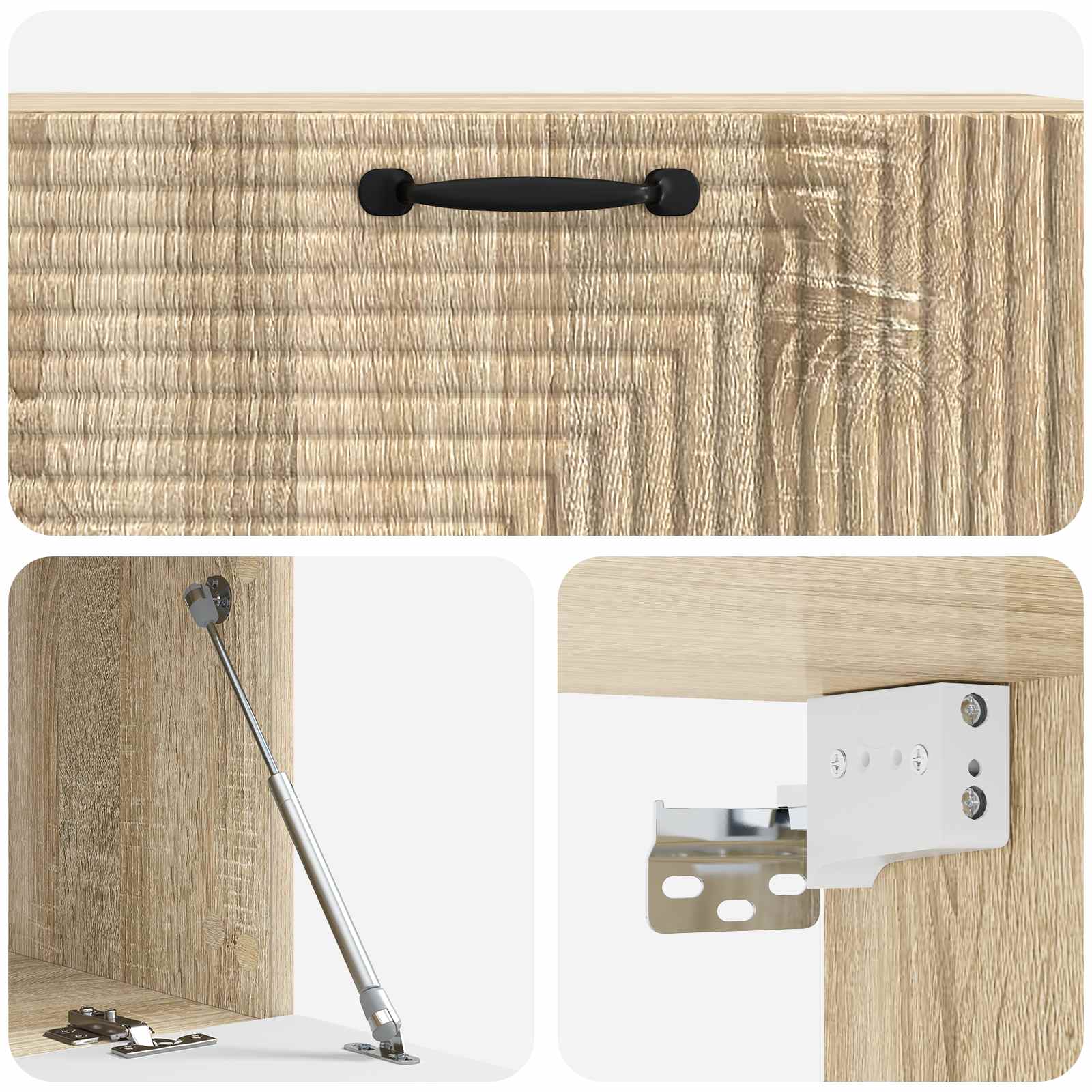 Nástěnná Tv Skříň Dub Sonoma 98 X 41 X 30 Cm Kompozitní Dřevo