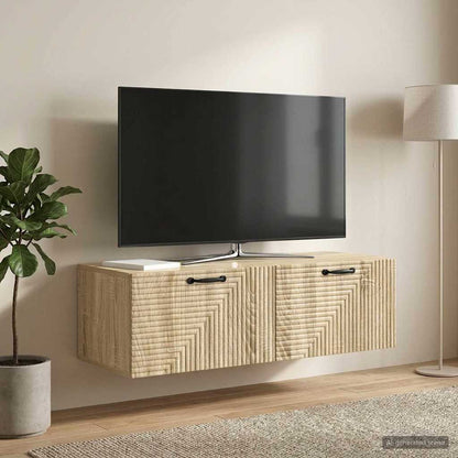 Nástěnná Tv Skříň Dub Sonoma 98 X 41 X 30 Cm Kompozitní Dřevo