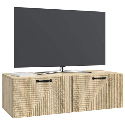 Nástěnná Tv Skříň Dub Sonoma 98 X 41 X 30 Cm Kompozitní Dřevo