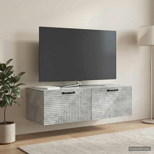 Nástěnná Tv Skříň Nástěnný Betonově Šedá 98 X 41 X 30 Cm