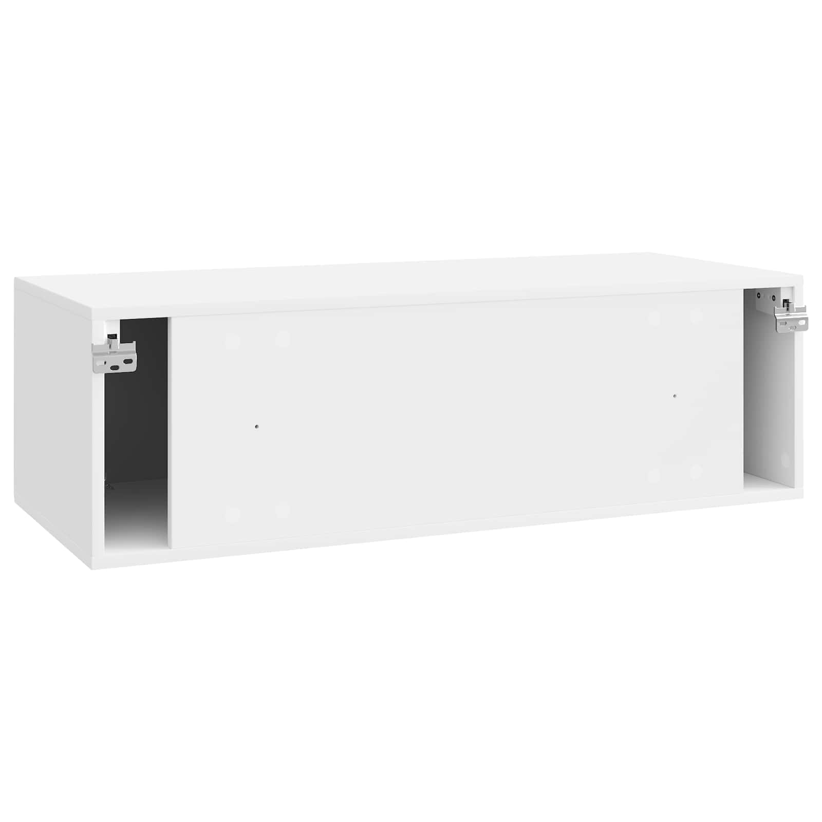 Nástěnná Tv Skříň Bílá S Vysokým Leskem 98 X 41 X 30 Cm