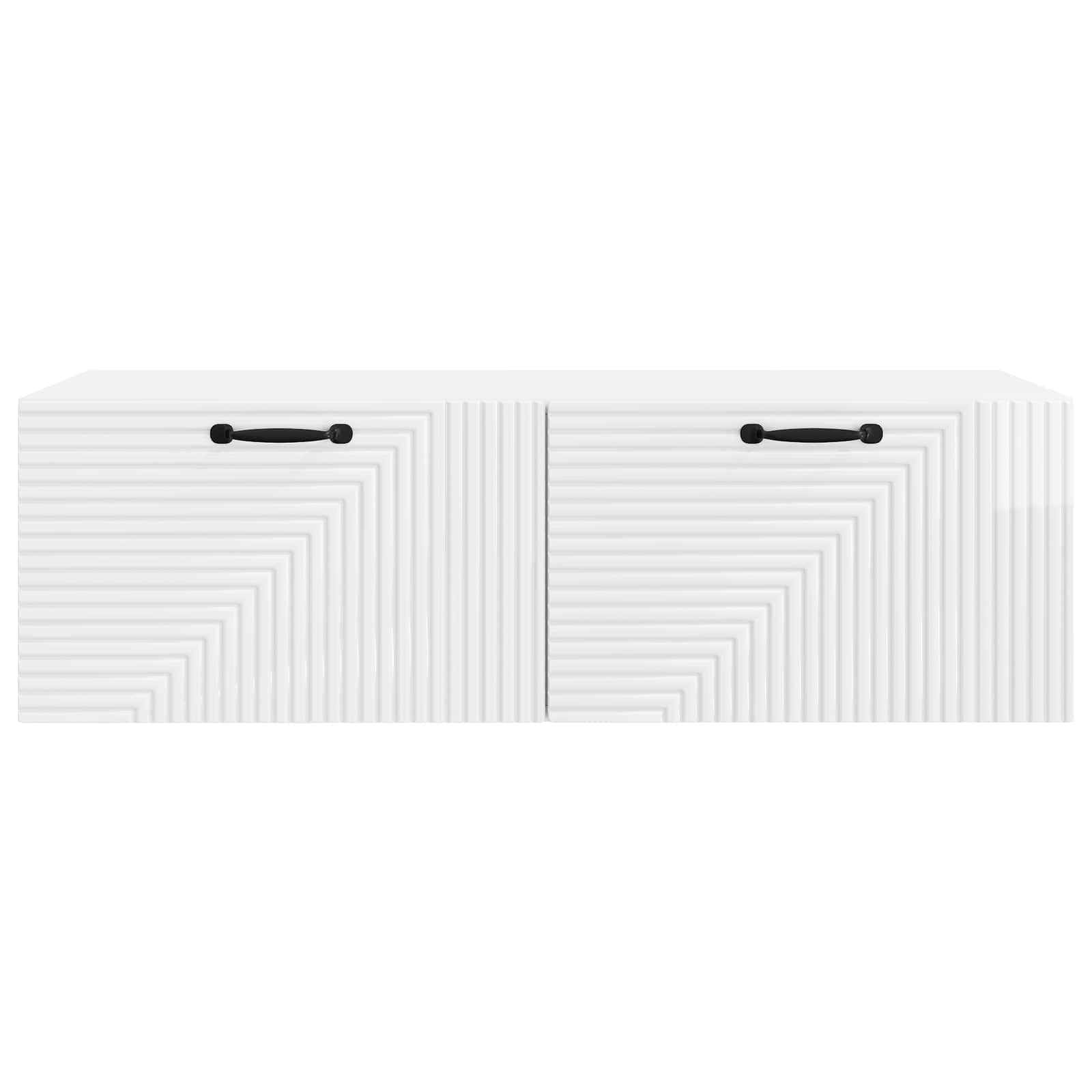 Nástěnná Tv Skříň Bílá S Vysokým Leskem 98 X 41 X 30 Cm