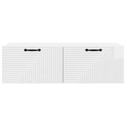 Nástěnná Tv Skříň Bílá S Vysokým Leskem 98 X 41 X 30 Cm