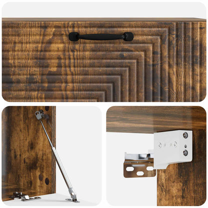 Nástěnná Tv Skříň Kouřový Dub 98 X 41 X 30 Cm Kompozitní Dřevo