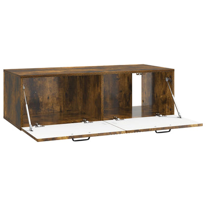 Nástěnná Tv Skříň Kouřový Dub 98 X 41 X 30 Cm Kompozitní Dřevo
