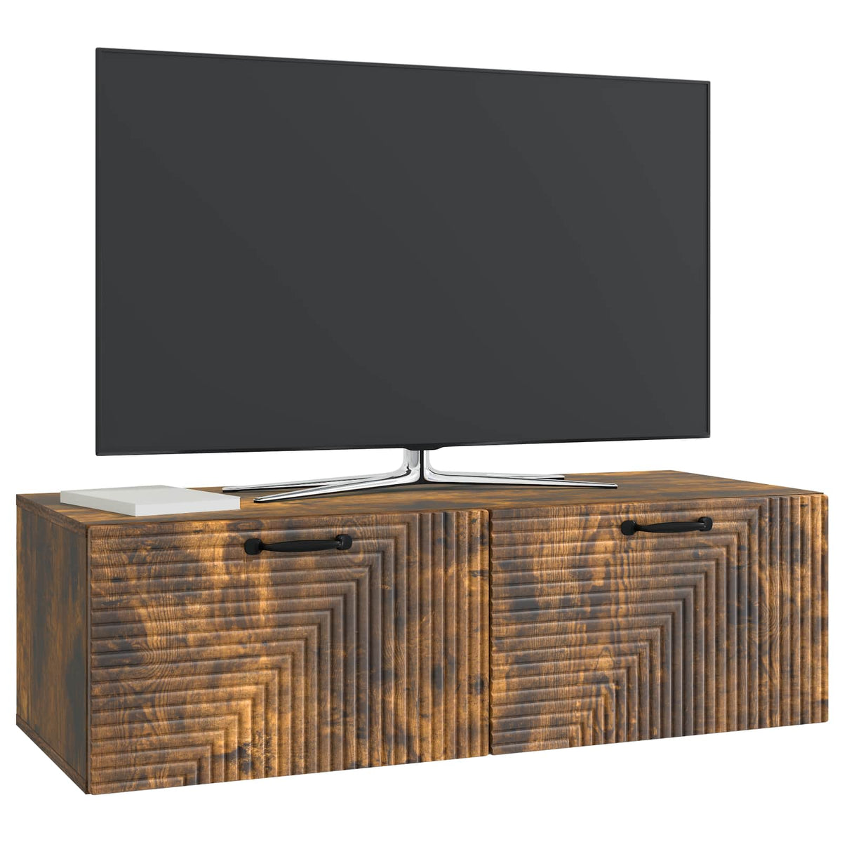 Nástěnná Tv Skříň Kouřový Dub 98 X 41 X 30 Cm Kompozitní Dřevo