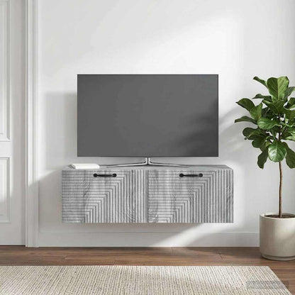 Nástěnná Tv Skříň Šedá Sonoma 98 X 41 X 30 Cm Kompozitní Dřevo