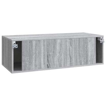 Nástěnná Tv Skříň Šedá Sonoma 98 X 41 X 30 Cm Kompozitní Dřevo