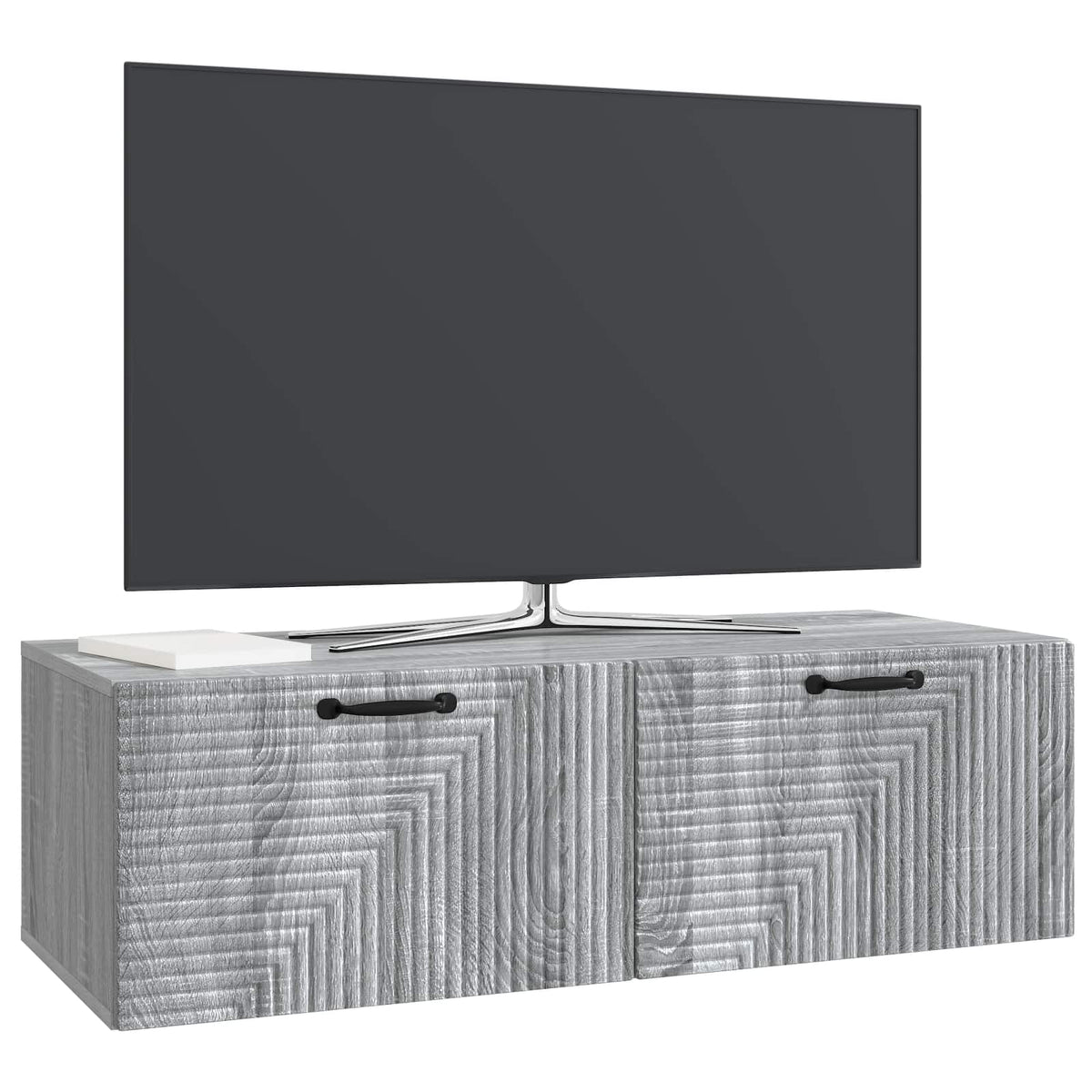Nástěnná Tv Skříň Šedá Sonoma 98 X 41 X 30 Cm Kompozitní Dřevo