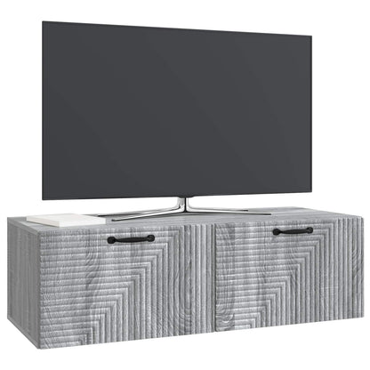 Nástěnná Tv Skříň Šedá Sonoma 98 X 41 X 30 Cm Kompozitní Dřevo