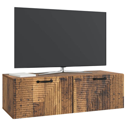 Nástěnná Tv Skříň Staré Dřevo 98 X 41 X 30 Cm Kompozitní Dřevo
