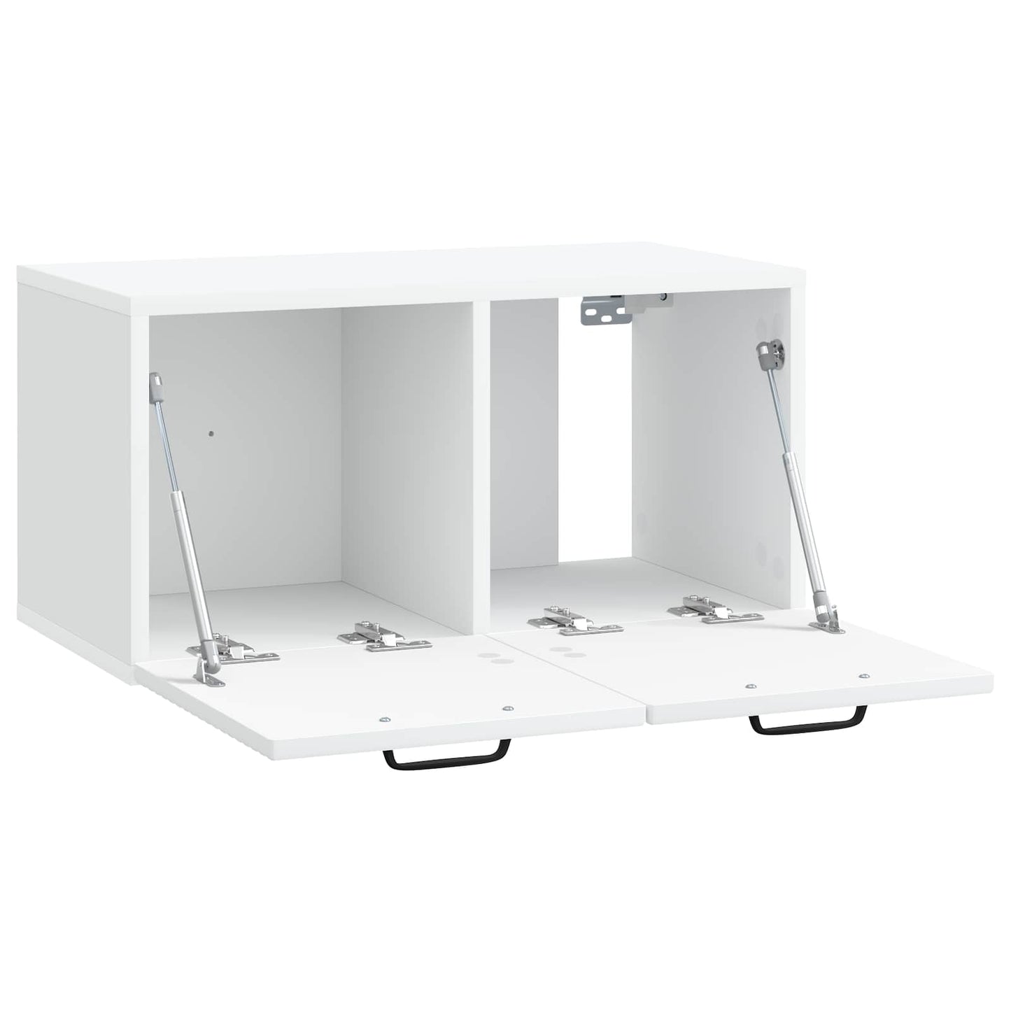 Nástěnná Tv Skříň Bílá 59,5 X 31 X 30 Cm Kompozitní Dřevo