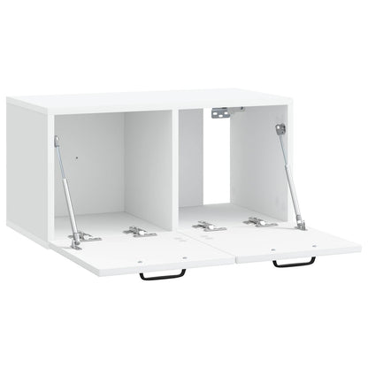 Nástěnná Tv Skříň Bílá 59,5 X 31 X 30 Cm Kompozitní Dřevo