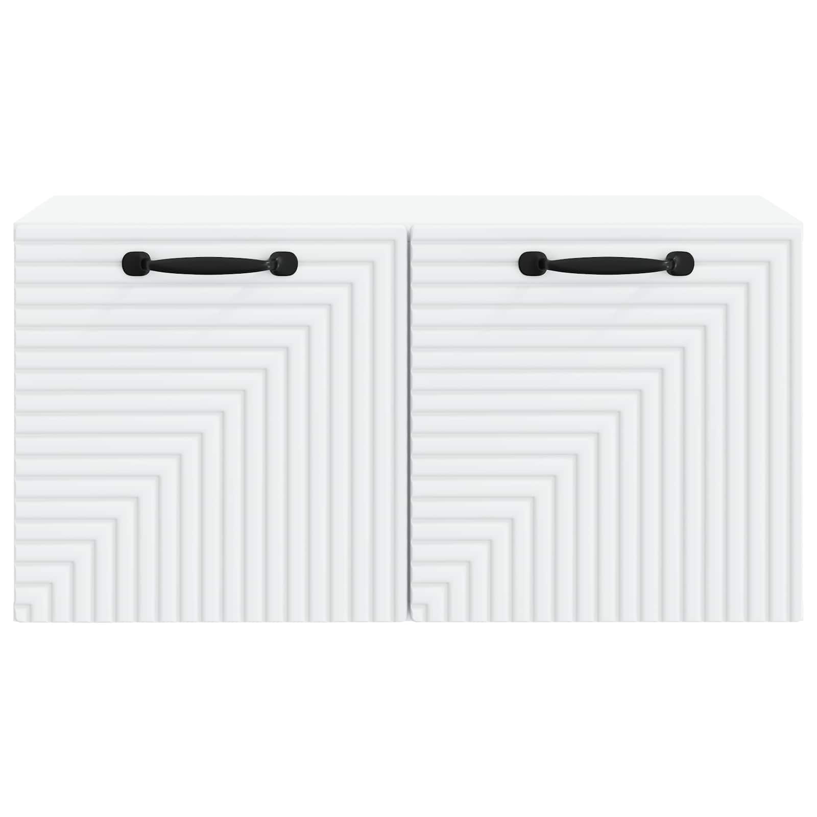 Nástěnná Tv Skříň Bílá 59,5 X 31 X 30 Cm Kompozitní Dřevo