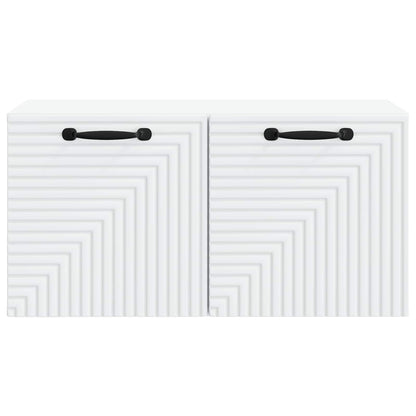 Nástěnná Tv Skříň Bílá 59,5 X 31 X 30 Cm Kompozitní Dřevo