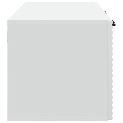Nástěnná Tv Skříň Bílá 59,5 X 31 X 30 Cm Kompozitní Dřevo