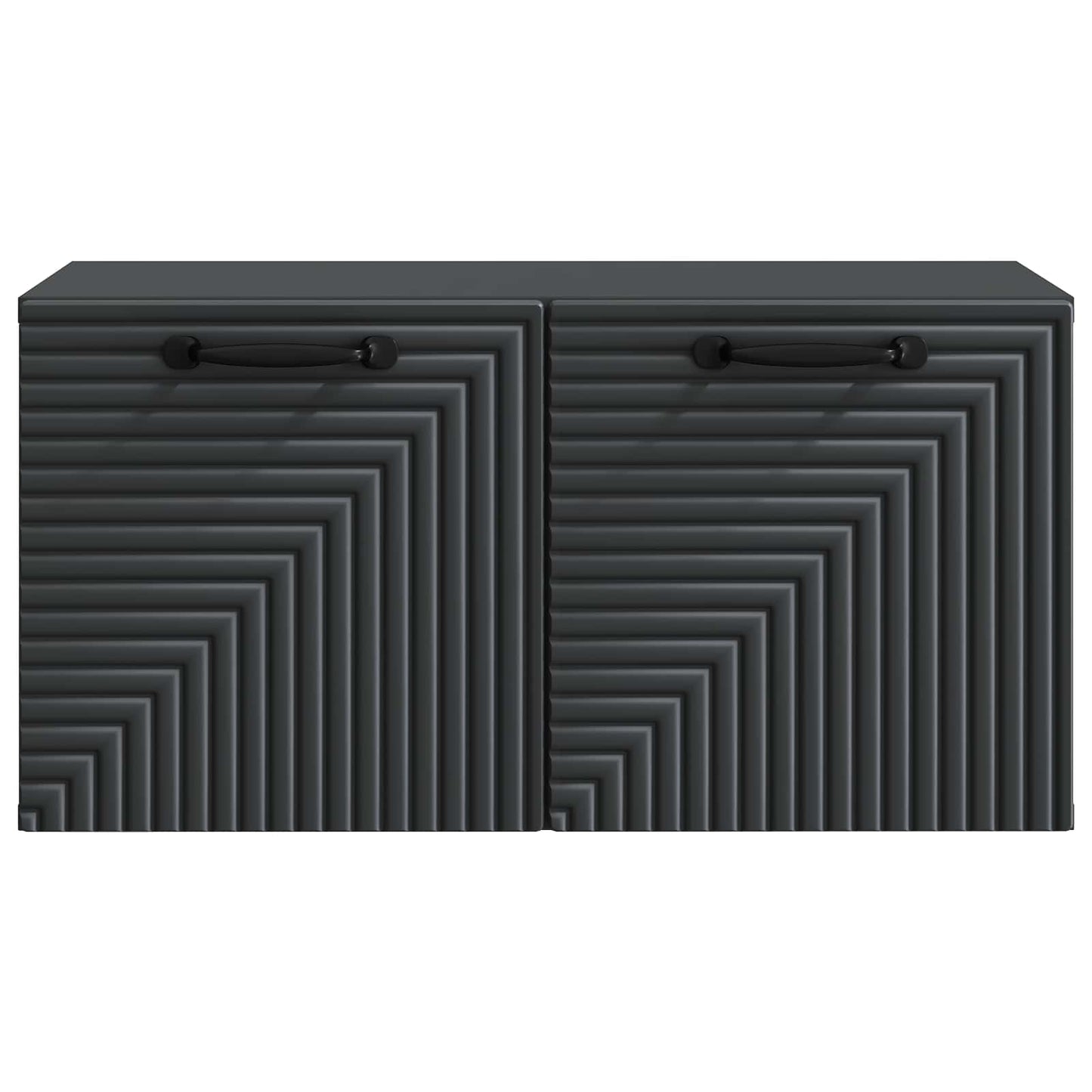 Nástěnná Tv Skříň Černá 59,5 X 31 X 30 Cm Kompozitní Dřevo