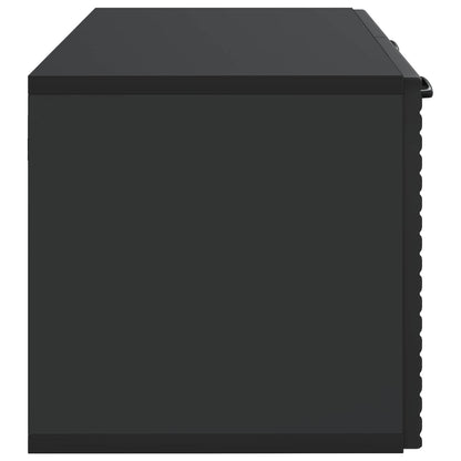 Nástěnná Tv Skříň Černá 59,5 X 31 X 30 Cm Kompozitní Dřevo
