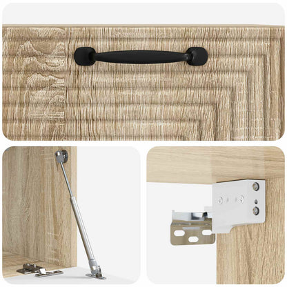 Nástěnná Tv Skříň Dub Sonoma 59,5 X 31 X 30 Cm Kompozitní Dřevo