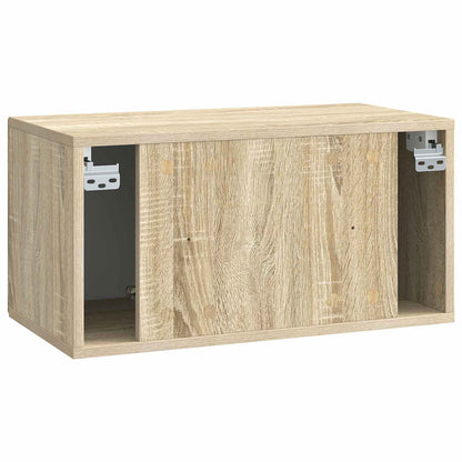 Nástěnná Tv Skříň Dub Sonoma 59,5 X 31 X 30 Cm Kompozitní Dřevo