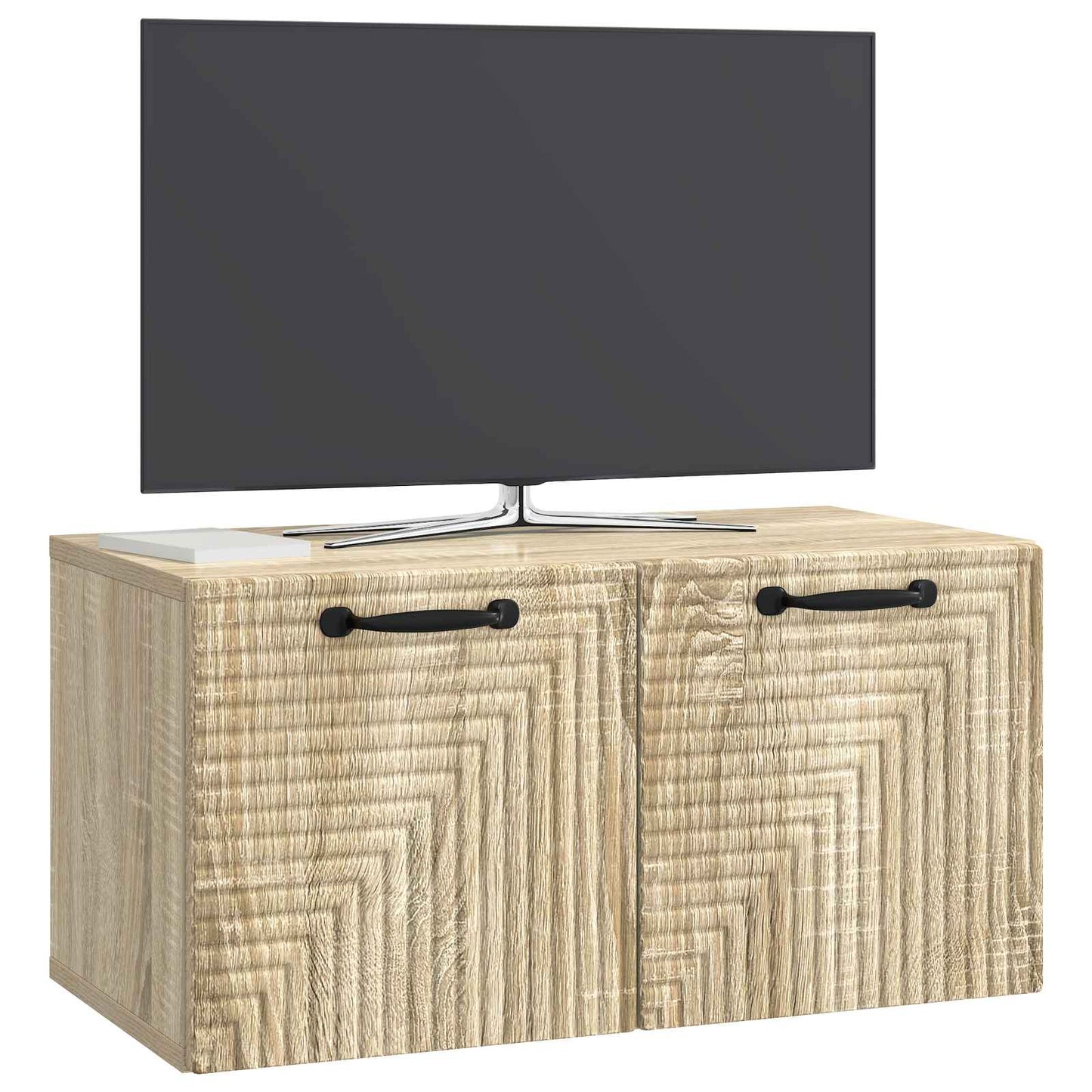 Nástěnná Tv Skříň Dub Sonoma 59,5 X 31 X 30 Cm Kompozitní Dřevo